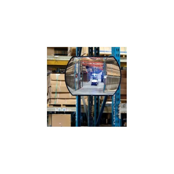 Roundtangular Acrylic Convex Mirror Indoor 20x30160 Degree Viewing Angle